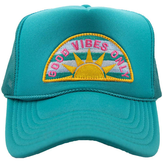 GOOD VIBES ONLY PATCH FOAM TRUCKER HAT