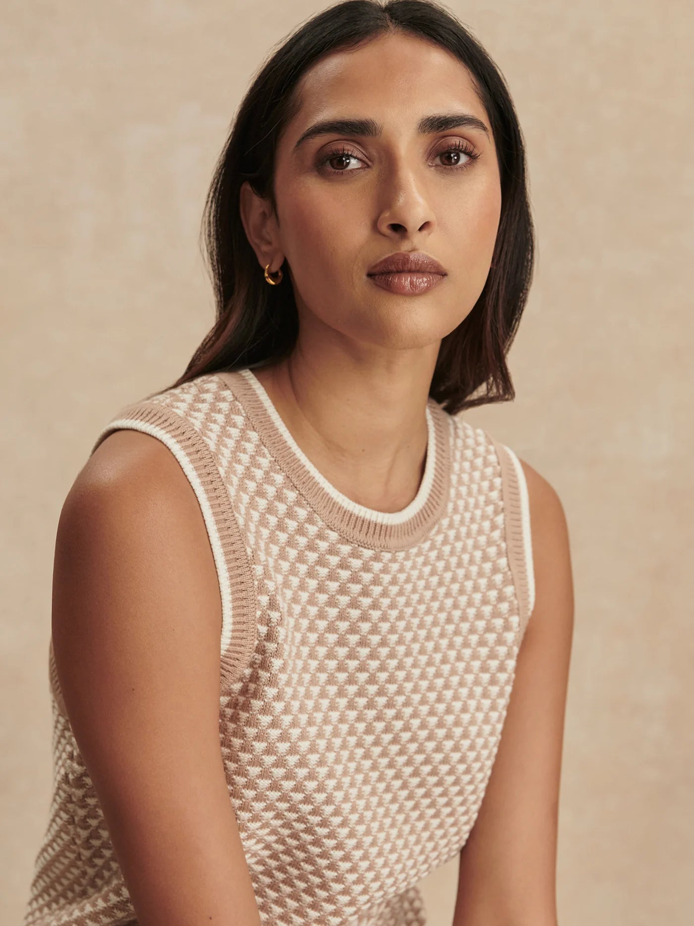 JENSON STITCH KNIT SWEATER TANK