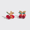 MINI RHINESTONE CLAW CLIPS 2PC SET - Cherry