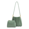 MELIE BIANCO - CARRIE PLEATED VEGAN SHOULDER BAG -sage