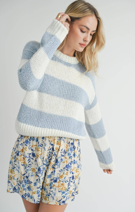 CLARA CHUNKY STRIPE SWEATER