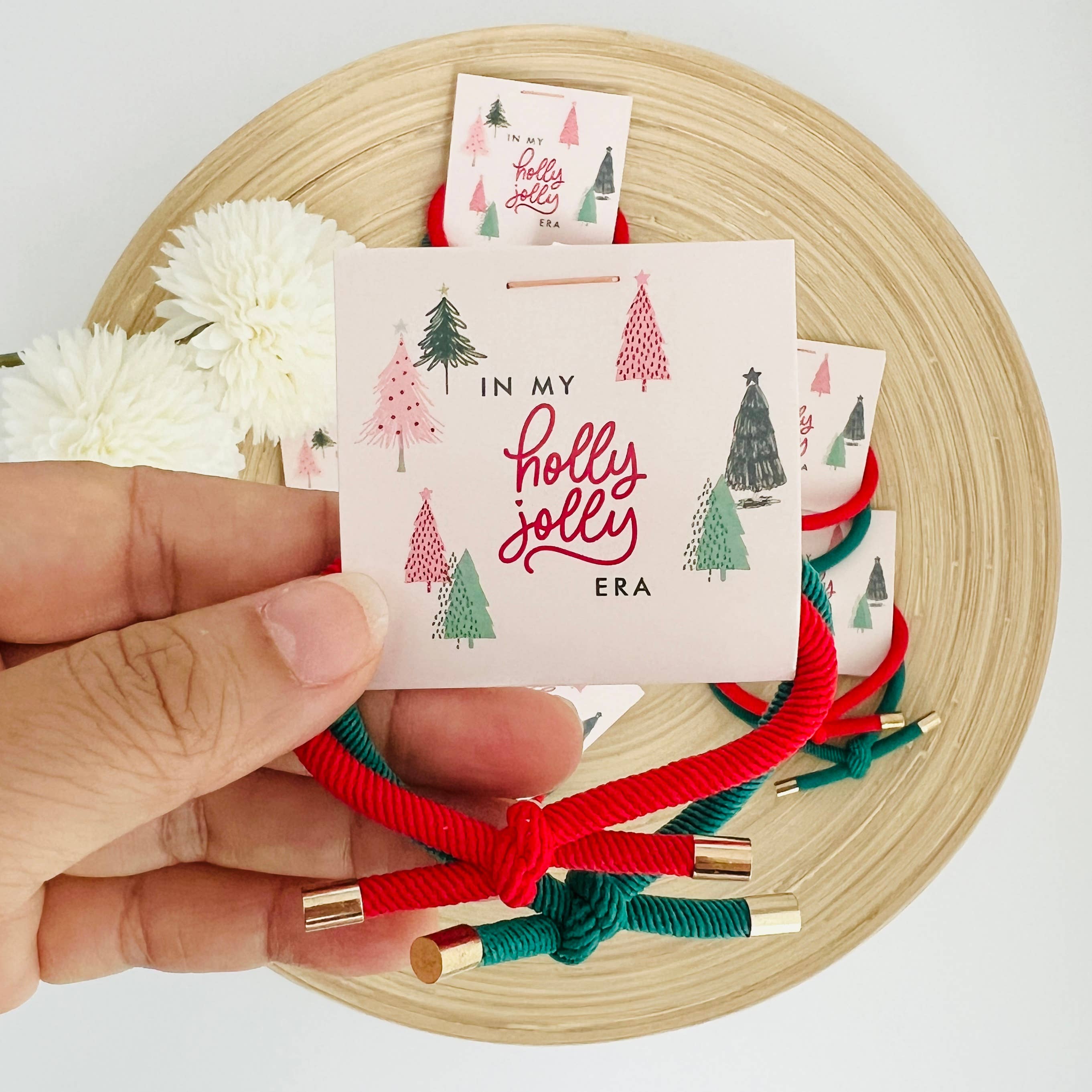 Holiday Christmas Hair Tie Stocking Stuffers