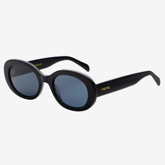 FREYRS Eyewear - Aria Acetate Womens Oval Sunglasses: Black