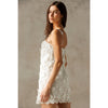 WHITE FLORAL PARTY DRESS