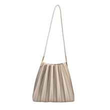  MELIE BIANCO - CARRIE PLEATED VEGAN SHOULDER BAG - bone