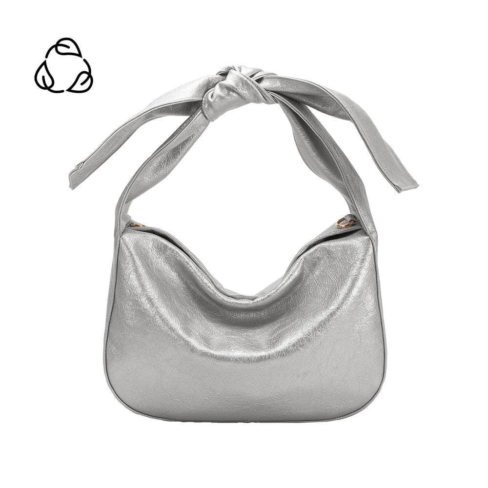 MARNI  RECYCLED VEGAN CROSSBODY BAG - silver