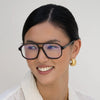FREYRS Eyewear - Billie Blue Light Glasses: Black