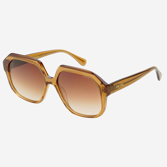 FREYRS Eyewear - Stella Acetate Womens Octagonal Sunglasses : Brown