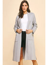 EDGE DETAIL OPEN KNIT CARDIGAN