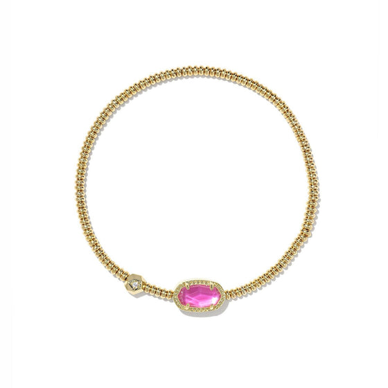 GRAYSON GOLD STRETCH BRACELET in azalea illusion