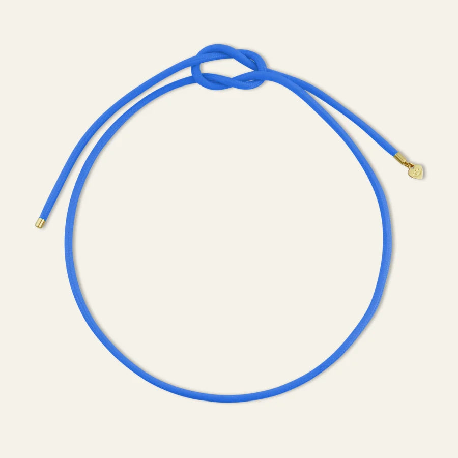 HART Blue Cobalt Cord w/ silver fish + evil eye