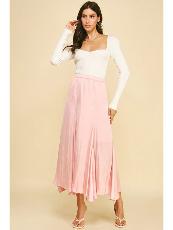 RUFFLE MAXI SKIRT