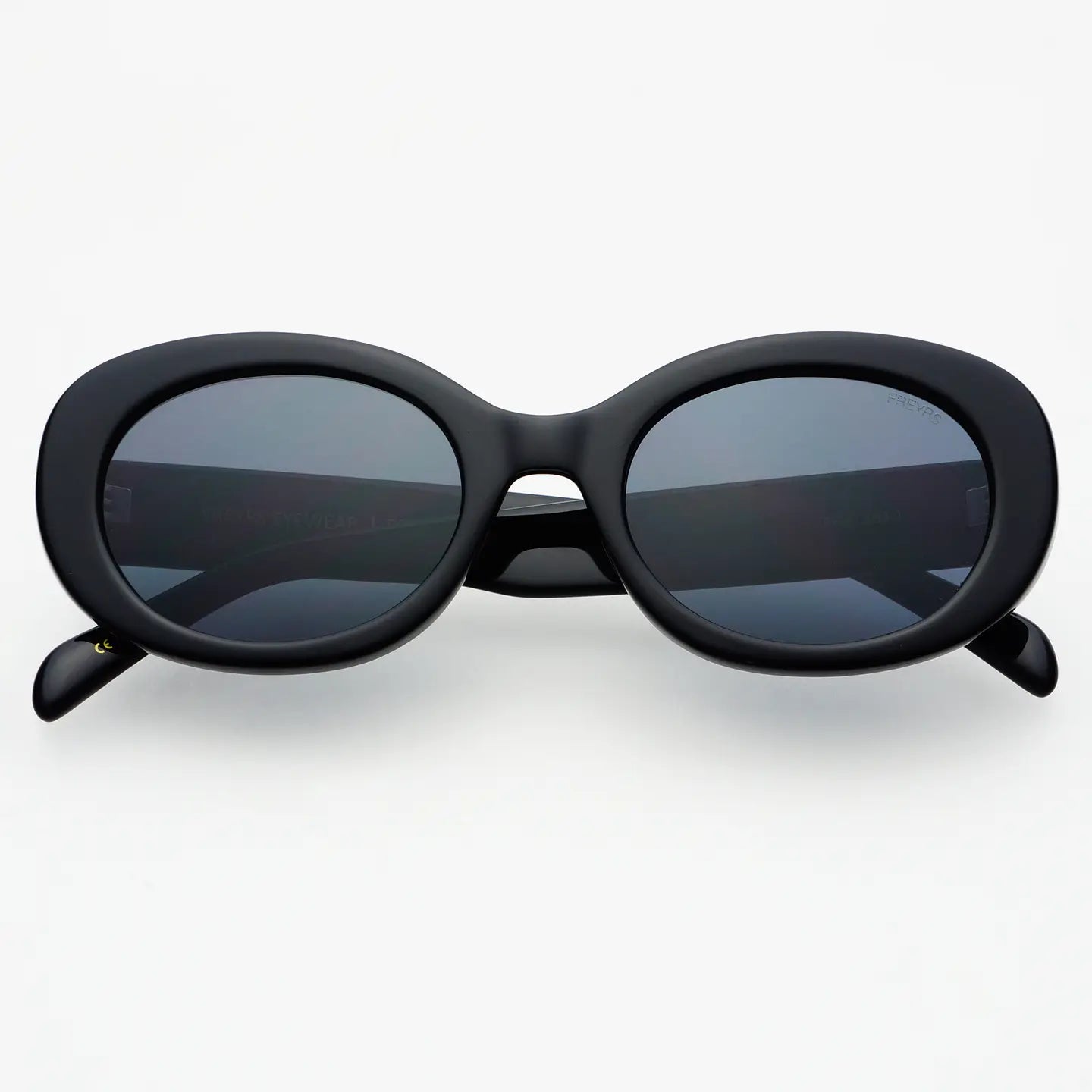 FREYRS Eyewear - Aria Acetate Womens Oval Sunglasses: Black