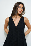EYELET MINI DRESS
