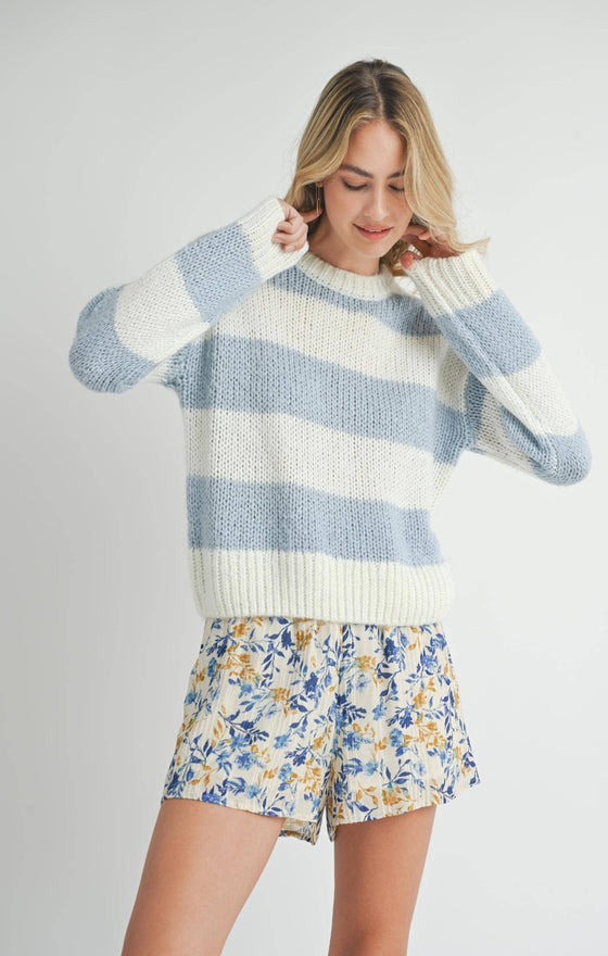 CLARA CHUNKY STRIPE SWEATER