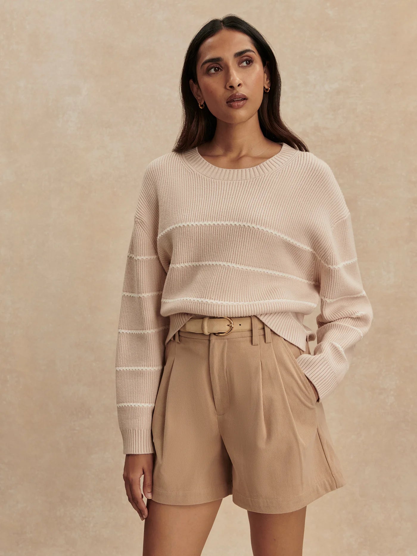 MERYL STRIPE KNIT SWEATER