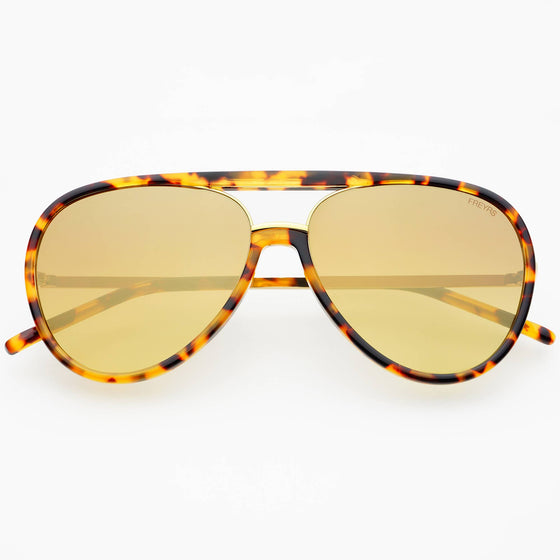 FREYRS Eyewear - Shay Aviator Sunglasses  : Tortoise / Gold Mirror