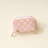 ZIP AROUND WALLET- Blush Check