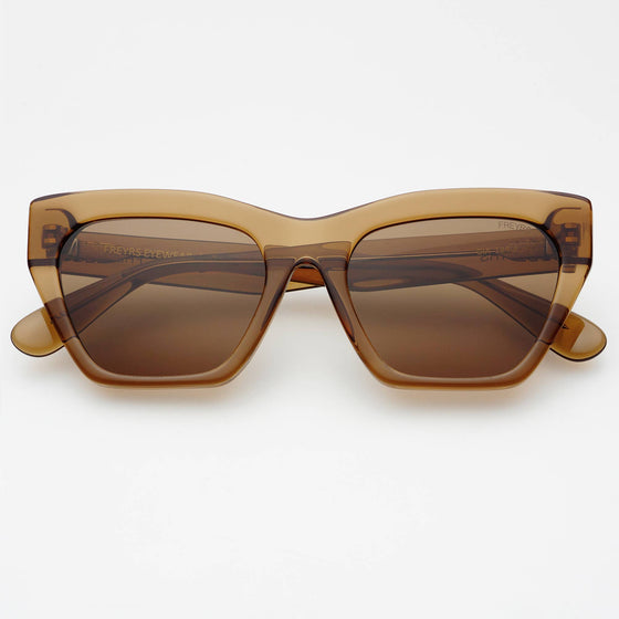 FREYRS Eyewear - Gia Acetate Cat Eye Sunglasses : Brown