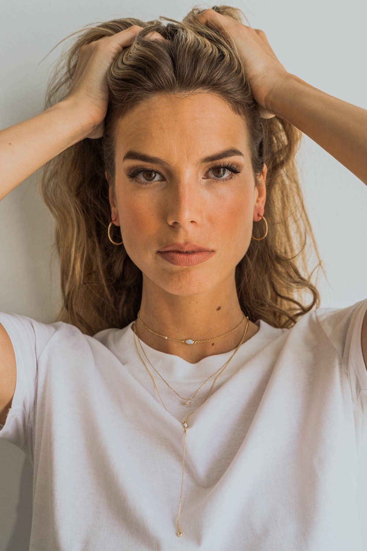 THIN HAMMERED HOOPS MINI