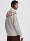 MARCIE FAIR ISLE YOKE KNIT SWEATER