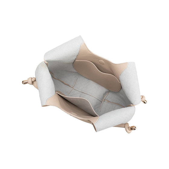 MELIE BIANCO - TRACY WOVEN  RECYCLED VEGAN SHOULDER BAG - ivory
