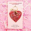 HEART CONFETTI KEY CHAIN