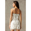 WHITE FLORAL PARTY DRESS