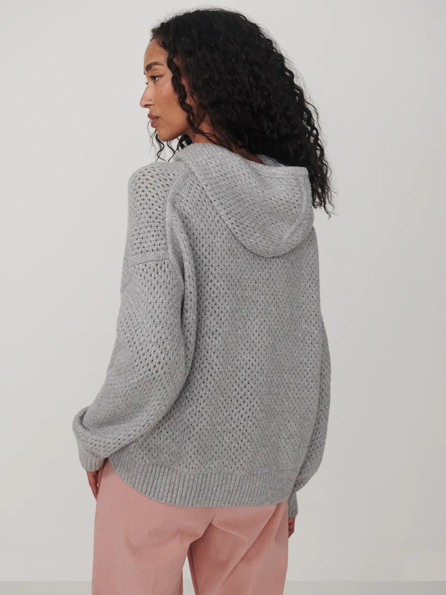 Melchie Relaxed Knit Hoodie Sweater