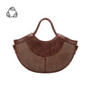 MELIE BIANCO - KAYLEE RECYCLED VEGAN TOP HANDLE BAG - burgundy