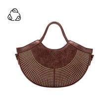  MELIE BIANCO - KAYLEE RECYCLED VEGAN TOP HANDLE BAG - burgundy