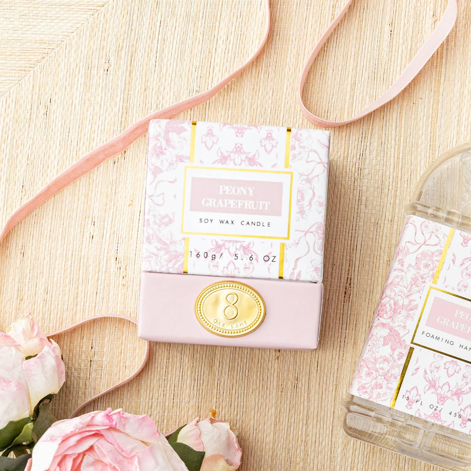 Peony Grapefruit Soy Wax Candle