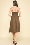 LEOPARD PRINT MIDI DRESS