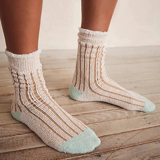 PLUSH INSIDE OUT CREW SOCKS