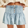 ROSELLE DENIM MINI SKIRT in going steady wash