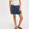 ROSELLE DENIM MINI SKIRT in high tide wash