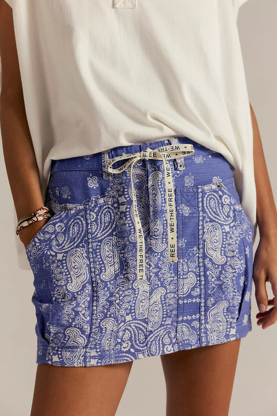 RIVER CANYON PRINTED MINI SKIRT