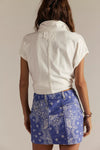 RIVER CANYON PRINTED MINI SKIRT