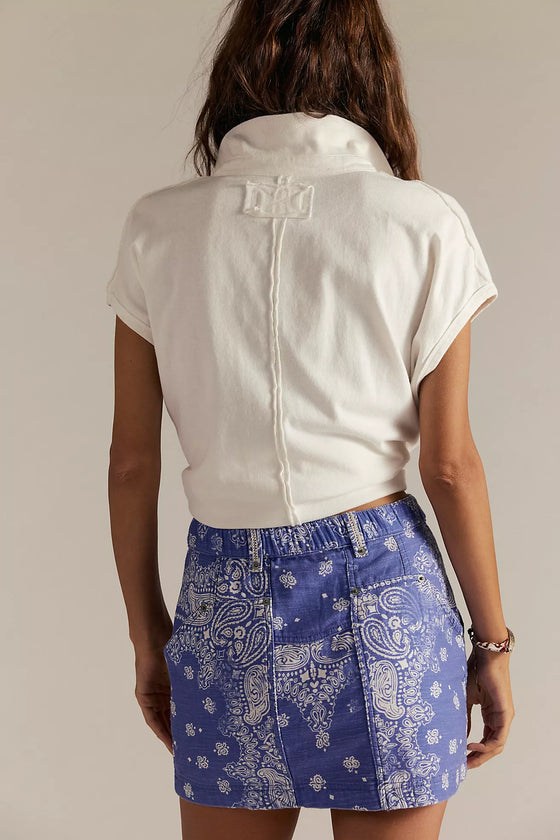 RIVER CANYON PRINTED MINI SKIRT