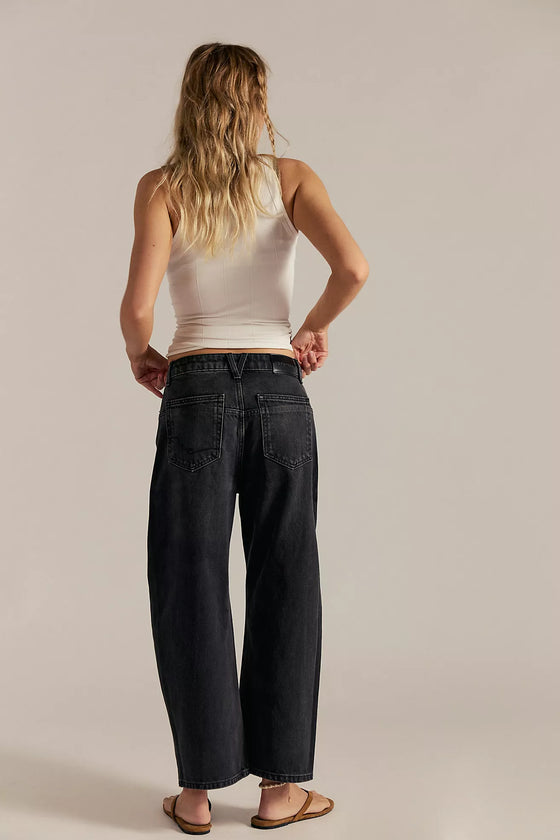 DEEP TRANCE MIDRISE DROPPED BOYFRIEND DENIM in hypnosis