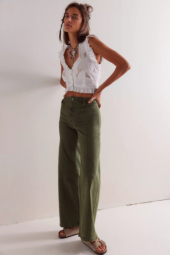 LIBRE WIDE LEG DENIM PANTS