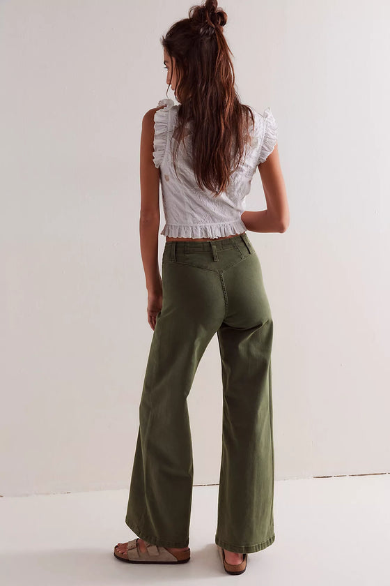 LIBRE WIDE LEG DENIM PANTS
