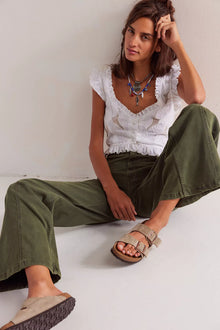  LIBRE WIDE LEG DENIM PANTS