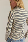 LAKE STRIPE HENLEY TEE