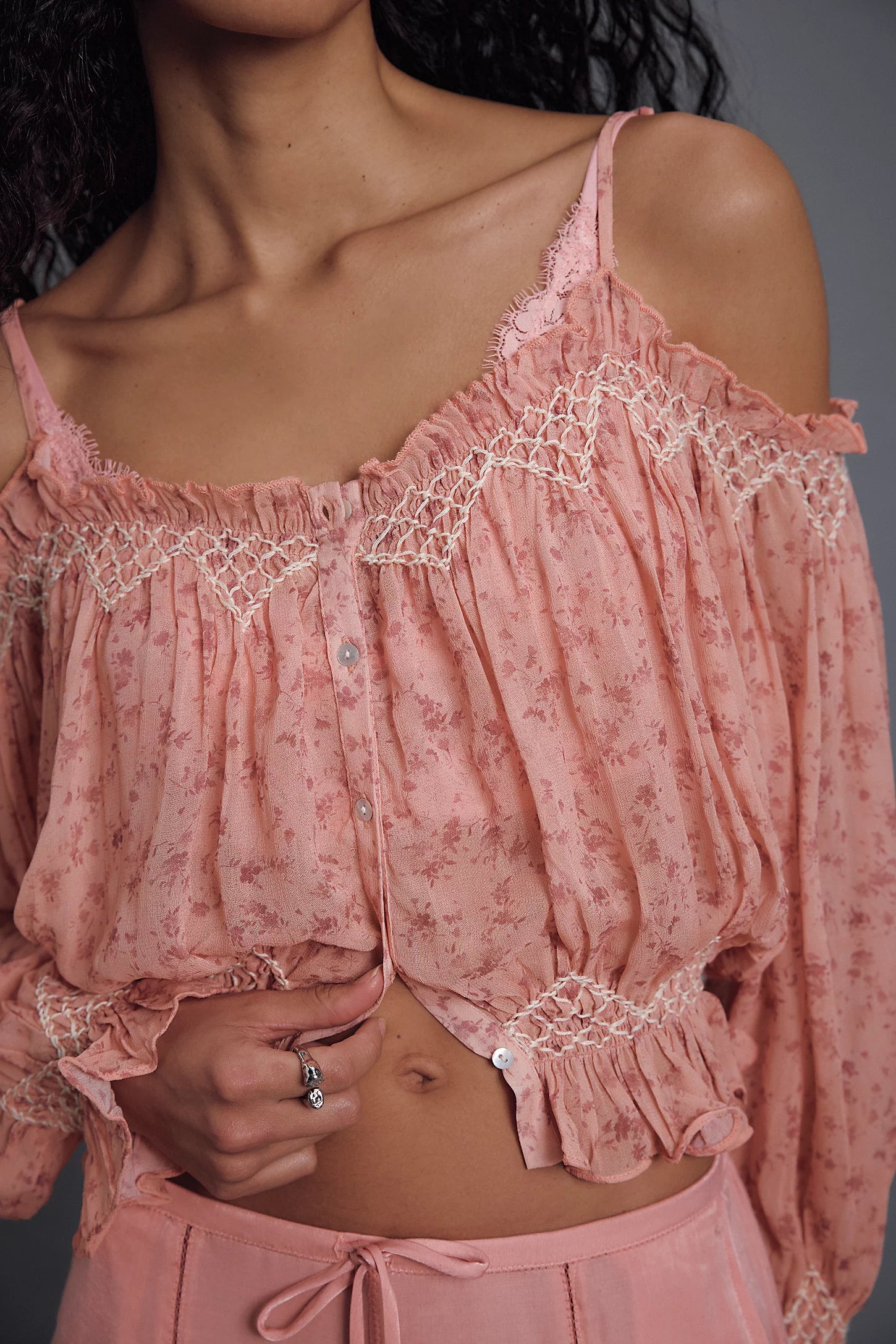 MARLOW SMOCKED TOP