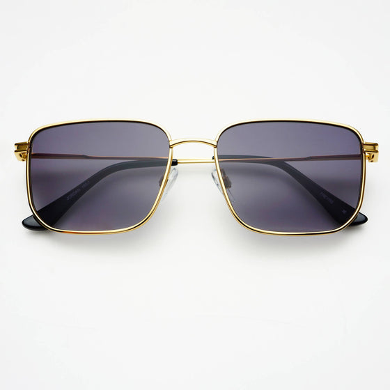 FREYRS Eyewear - Jordan Unisex Sunglasses: Gold / Gray