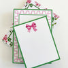 BOW SCALLOPED NOTEPAD - pink