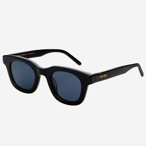 FREYRS Eyewear - Deni Acetate Round Sunglasses: Black