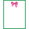 BOW SCALLOPED NOTEPAD - pink