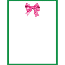  BOW SCALLOPED NOTEPAD - pink